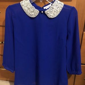 Peter Pan collared blouse! Never worn.